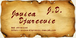 Jovica Đurčević vizit kartica
